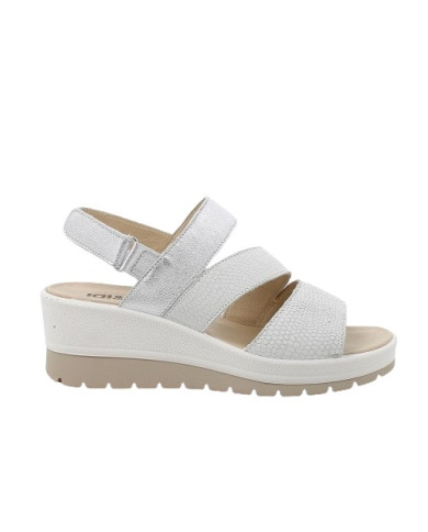 SANDALO CON ZEPPA IGI&CO DONNA BIANCO IRIDESCENTE 5667411