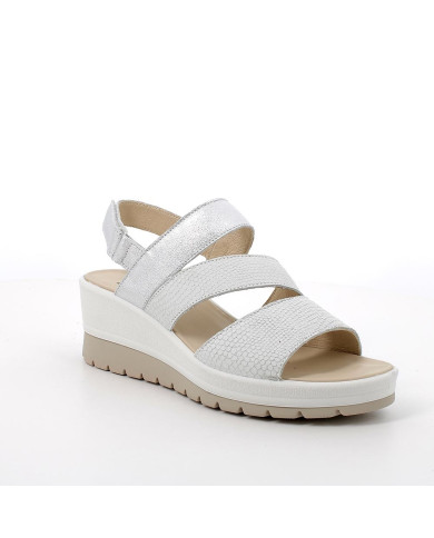 SANDALO CON ZEPPA IGI&CO DONNA BIANCO IRIDESCENTE 5667411