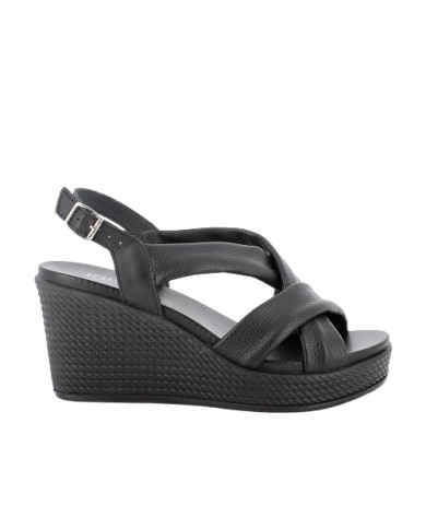 SANDALO CON ZEPPA IGI&CO DONNA PELLE NERO 5673600