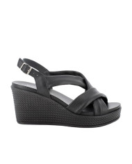 SANDALO CON ZEPPA IGI&CO DONNA PELLE NERO 5673600