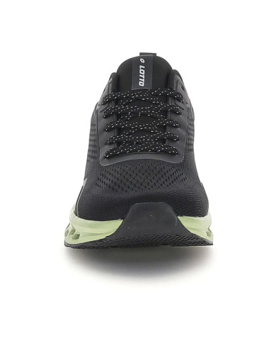 SNEAKERS LOTTO UOMO VENTO 50 AMF NEXT ALL BLACK/HEMLOCK GREEN 223780 EJB