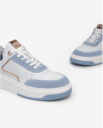 SNEAKERS NEROGIARDINI DONNA SKIPPER BIANCO/FIORDALISO E409992D/623