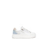SNEAKERS NEROGIARDINI DONNA CILE BIANCO ZOUK SILVER VELOUR FIORDALISO VELOUR FEMME E615285D/707
