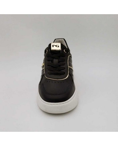 SNEAKERS NEROGIARDINI DONNA GUANTO NERO BRILL COLORE PLATINO I205380D/100