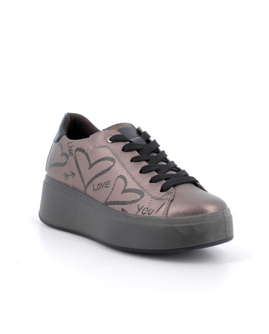 SNEAKERS IGI&CO DONNA IN PELLE BRONZO CUORI 6671900