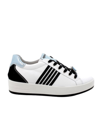 SNEAKERS IGI&CO DONNA NAPPA SOFT BIANCO/NERO 5657222