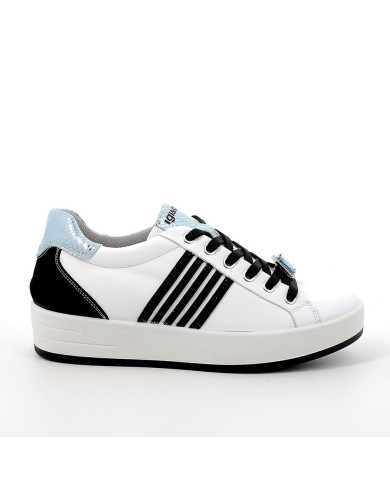 SNEAKERS IGI&CO DONNA NAPPA SOFT BIANCO/NERO 5657222