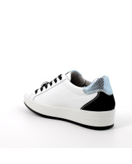 SNEAKERS IGI&CO DONNA NAPPA SOFT BIANCO/NERO 5657222