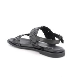 SANDALI IGI&CO DONNA CAPRA INTRECC CON FIBBIA NERO 1184800