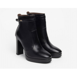 TRONCHETTI NEROGIARDINI DONNA IN PELLE nero TACCO 10.5 CM ZIP I308722DE/100