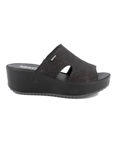 CIABATTE CON ZEPPA IGI&CO 3667000 BLACK