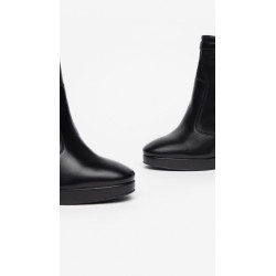 TRONCHETTI NEROGIARDINI DONNA IN PELLE nero TACCO 10.5 CM ZIP I308722DE/100