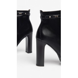 TRONCHETTI NEROGIARDINI DONNA IN PELLE nero TACCO 10.5 CM ZIP I308722DE/100