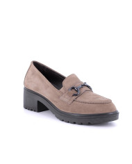 MOCASSINI IGI&CO DONNA IN PELLE FANGO CON TACCO 4,5CM 6651366