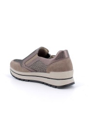 SNEAKERS  IGI&CO DONNA FANGO TAUPE LAMINATO IN PELLE ZIP 6673744