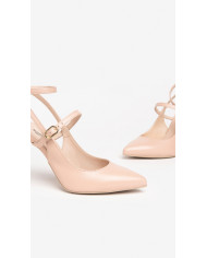 DECOLLETE' NEROGIARDINI DONNA NAPPA PANDORA ROSA TPU DIMONA LADY ROSA LOOK DA CERIMONIA SLINGBACK E307030DE/606