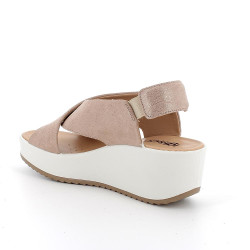 SANDALO CON ZEPPA IGI&CO DONNA SCAMOSCIATO BEIGE 5668855