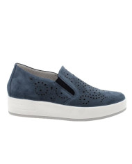 SNEAKERS SLIP-ON IGI&CO DONNA SCAMOSCIATO/TESSUTO BLU 5657311 1