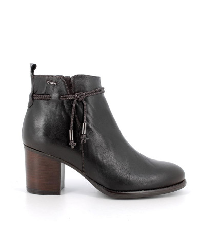 STIVALETTI IGI&CO DONNA IN PELLE CASTAGNO TACCO 7CM 6698811
