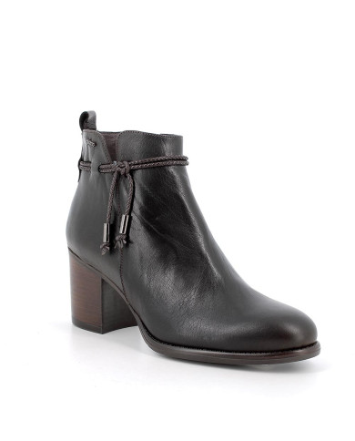 STIVALETTI IGI&CO DONNA IN PELLE CASTAGNO TACCO 7CM 6698811