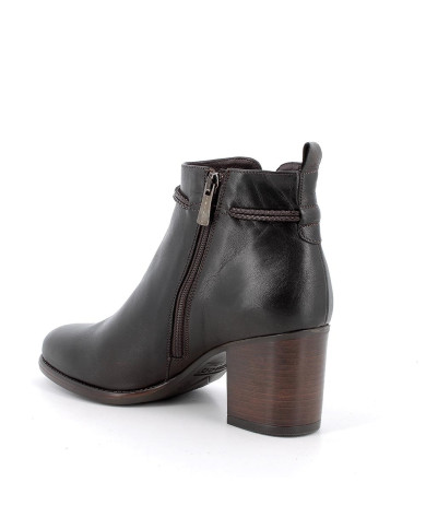 STIVALETTI IGI&CO DONNA IN PELLE CASTAGNO TACCO 7CM 6698811
