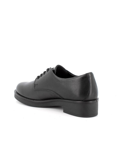 STRINGATE IGI&CO DONNA IN PELLE LAMINATA NERO 6650200