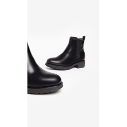 STIVALETTI CHELSEA NEROGIARDINI DONNA IN PELLE MANOLETE COLORE NERO I205800D/100