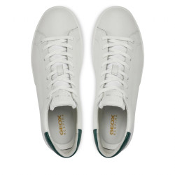SNEAKERS GEOX UOMO SPHERICA ECUB-1 BIANCO/VERDE U45GPA 0009B C1966