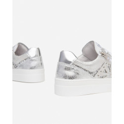 SNEAKERS NEROGIARDINI DONNA ZIP+LACCI WHITE E409930D/707