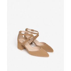 DECOLLETE' NEROGIARDINI DONNA SUEDE AMBRA TACCO 5CM E409502D/424