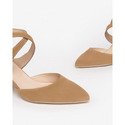 DECOLLETE' NEROGIARDINI DONNA SUEDE AMBRA TACCO 5CM E409502D/424