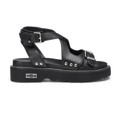 SANDALO CULT DONNA ZIGGY 4472 SANDAL W LEATHER BLACK CLW447200