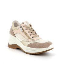 SNEAKERS IGI&CO DONNA PELLE/TESSUTO LAMINATO VISONE 5655711
