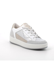 SNEAKERS IGI&CO DONNA PELLE/TESSUTO LAMINATO CRISTAL ARGENTO 5657033