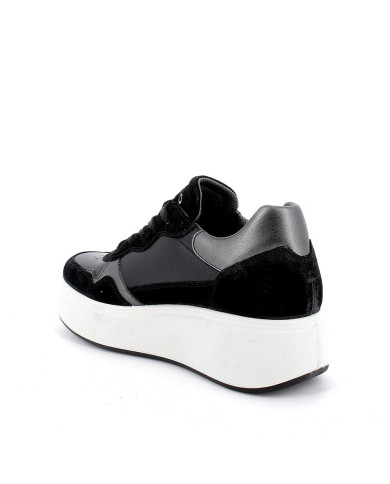 SNEAKERS CON ZEPPA IGI&CO DONNA IN PELLE NERO 4670800