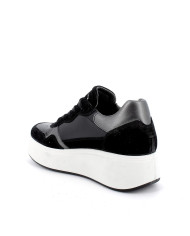 SNEAKERS CON ZEPPA IGI&CO DONNA IN PELLE NERO 4670800