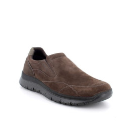 SLIP-ON ENVAL SOFT UOMO IN PELLE CAFFE' 6722411