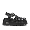 SANDALO CULT DONNA NEW ROCK 3657 SANDAL W LEATHER BLACK CLW365700
