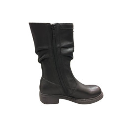 STIVALETTI NERO GIARDINI BAMBINA IN PELLE NERO A732820F/100