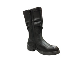 STIVALETTI NERO GIARDINI BAMBINA IN PELLE NERO A732820F/100