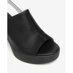 SANDALO CON TACCO NEROGIARDINI DONNA TAMIGI NERO PU.MONOD.MEDA NERO TACCO 6 CM E617012D/100