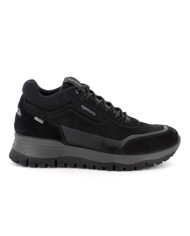 SNEAKERS IGI&CO UOMO NABUK GUM  NERO GORE-TEX 8642000