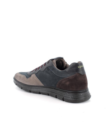 SNEAKERS IGI&CO UOMO SCAM.SPEC/NABUK FANGO SC/BLU 8616122