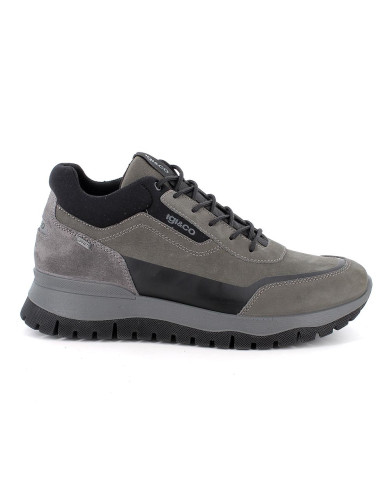 SNEAKERS IGI&CO UOMO  NABUK GUM GRIGIO SCURO 8642011