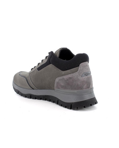 SNEAKERS IGI&CO UOMO  NABUK GUM GRIGIO SCURO 8642011