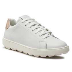 SNEAKERS GEOX DONNA SPHERICA ECUB-1 WHITE/LT GOLD D45WEA 09B04 C0005