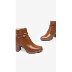 TRONCHETTI NEROGIARDINI DONNA IN PELLE CUOIO 7,5CM I308246D/400