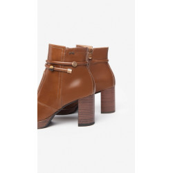 TRONCHETTI NEROGIARDINI DONNA IN PELLE CUOIO 7,5CM I308246D/400