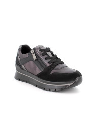 SNEAKERS CON ZEPPA IGI&CO DONNA VI.LAM.WINT.FOG ACCIAIO/NERO 8676155