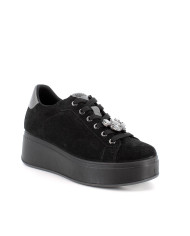SNEAKERS CON ZEPPA IGI&CO DONNA SCAM.SUPER10/12 NERO 8671255